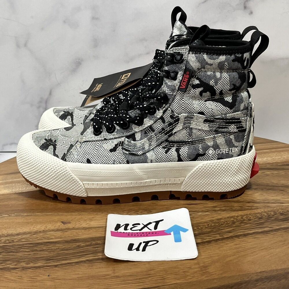 Womens 5-VANS Sk8-Hi MTE 3 GORE-TEX Snow Camo Skate Sk8 Hi Sneaker Boots GTX
